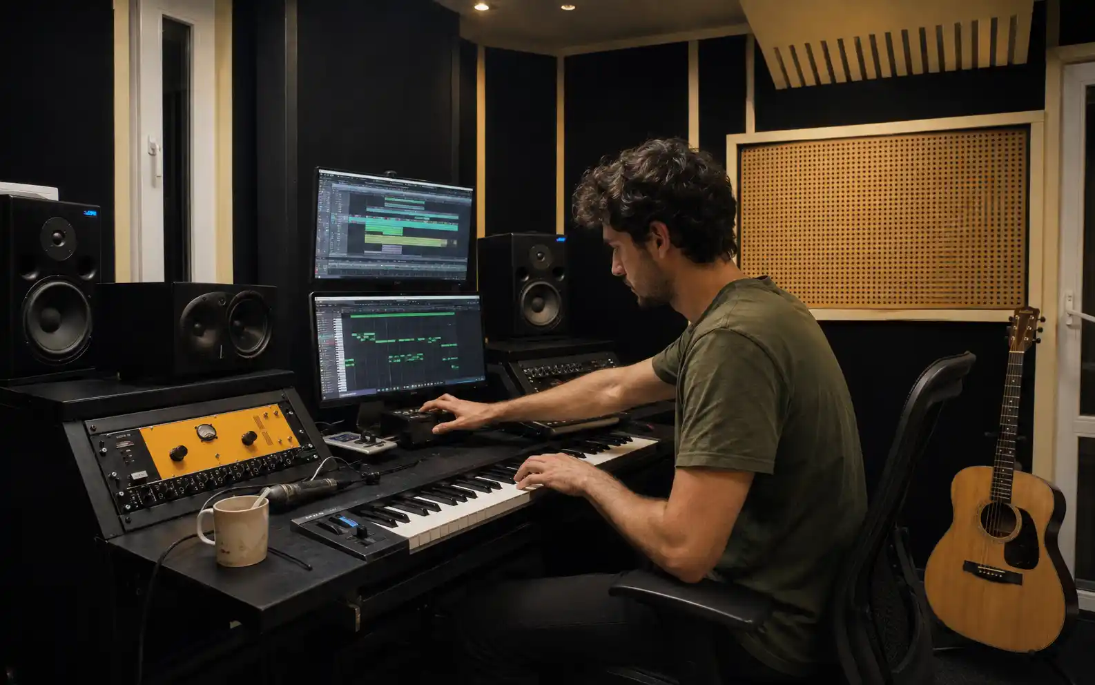 Музыкант работает над новой аранжировкой кавер-версии песни в студии