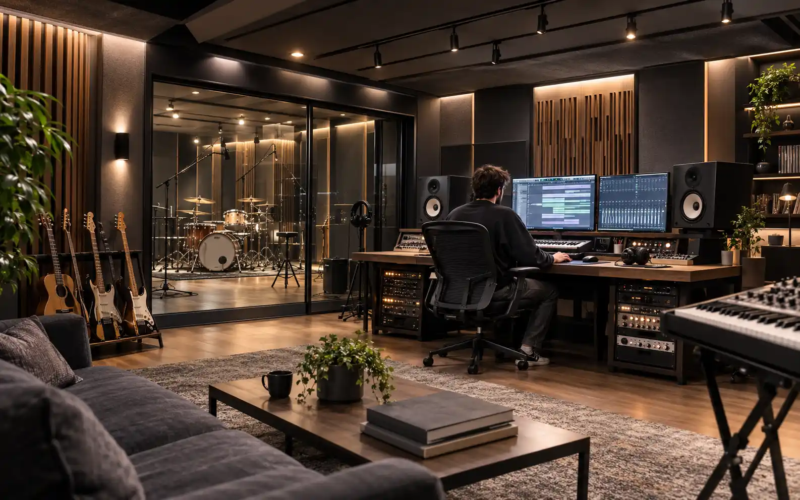 Интерьер студии звукозаписи SOUND GROUP